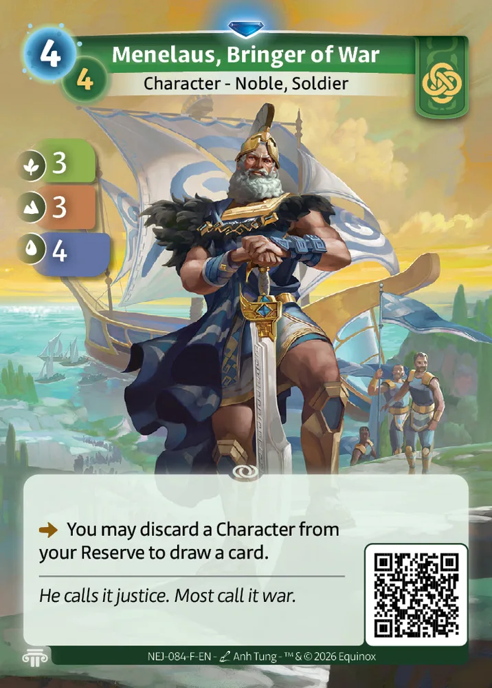 Menelaus, Bringer of War