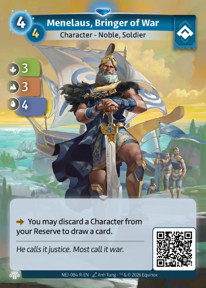 Menelaus, Bringer of War