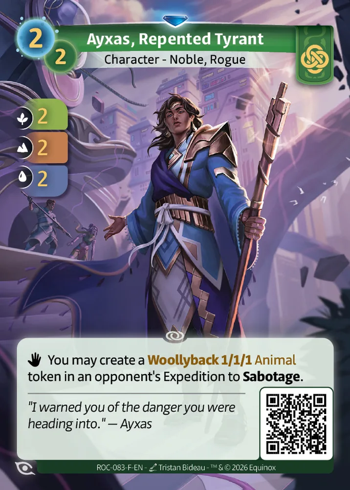 Ayxas, Repented Tyrant