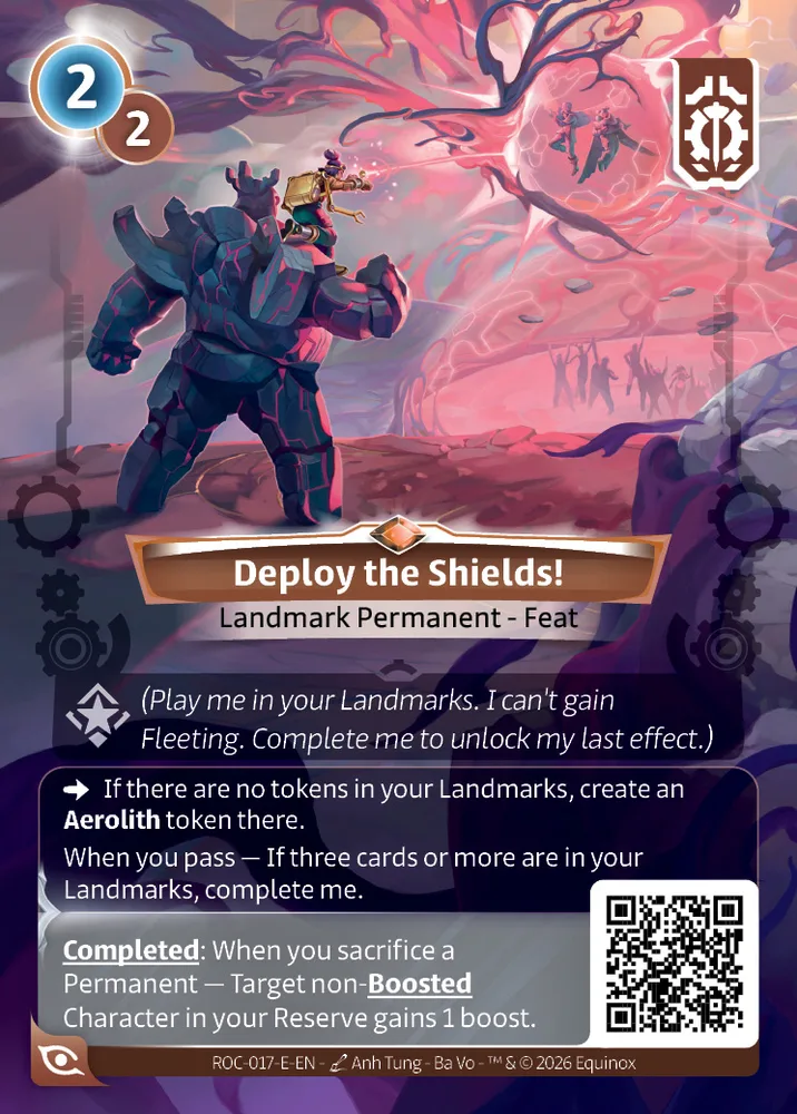 Deploy the Shields!
