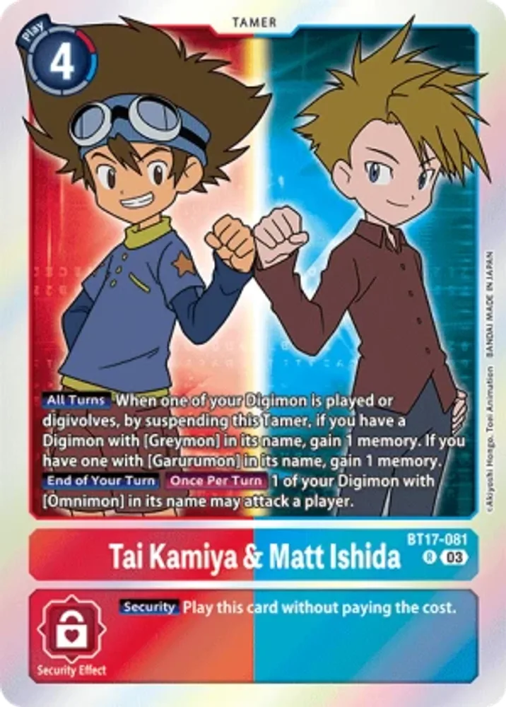 Tai Kamiya & Matt Ishida