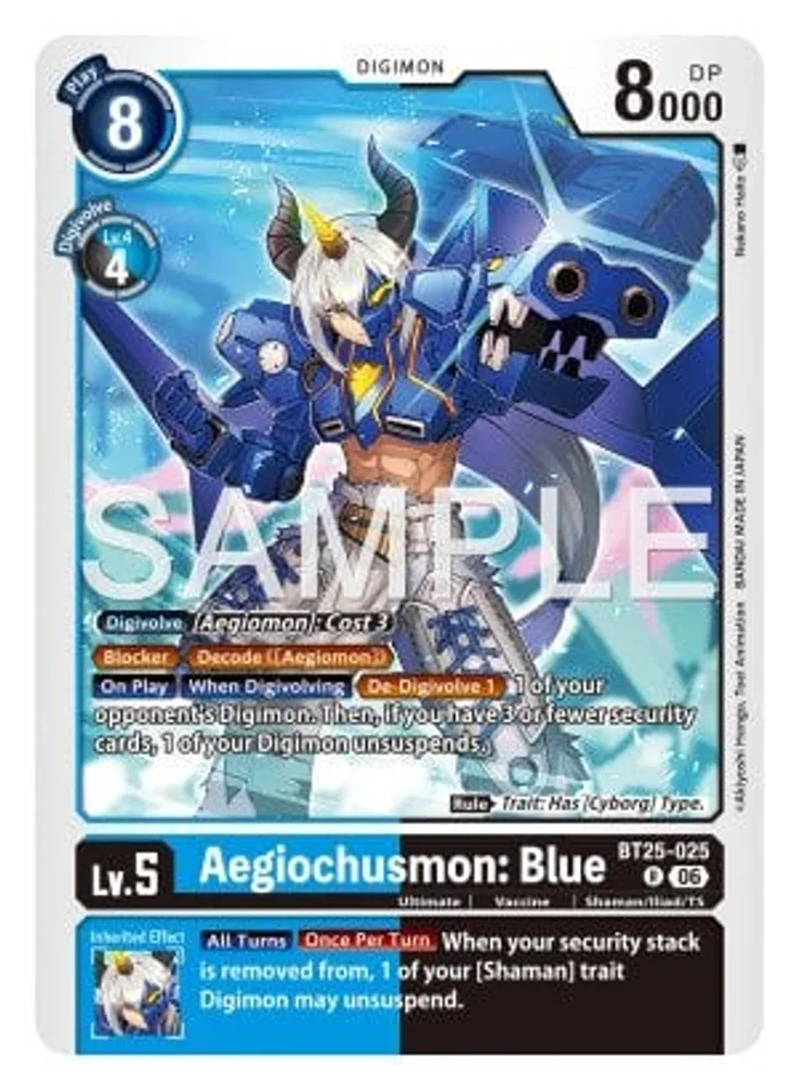 Aegiochusmon: Blue