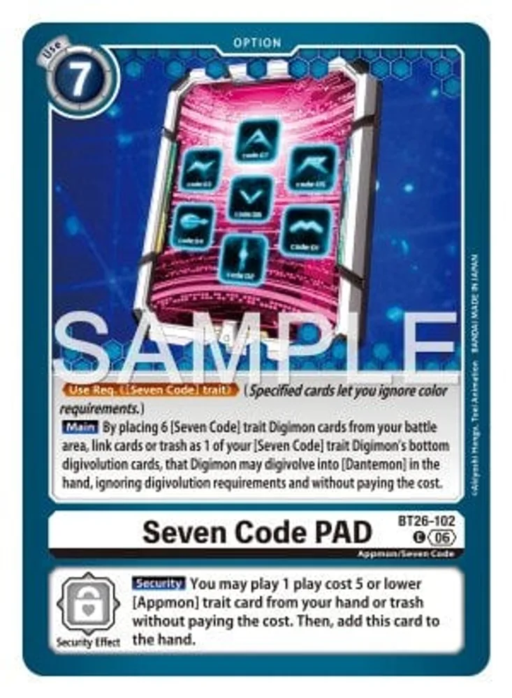 Seven Code PAD