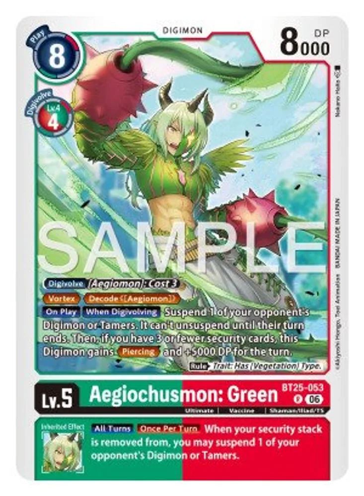 Aegiochusmon: Green