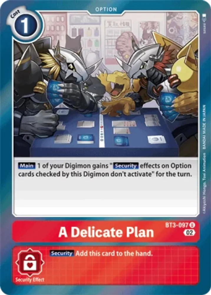 A Delicate Plan