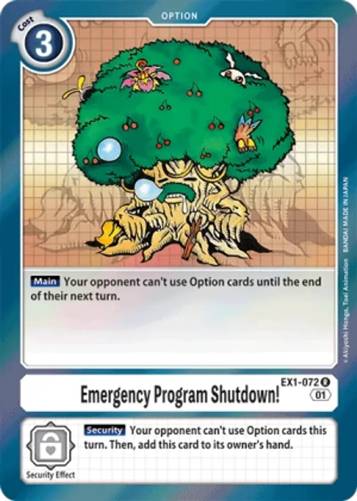 Emergency Program Shutdown!
