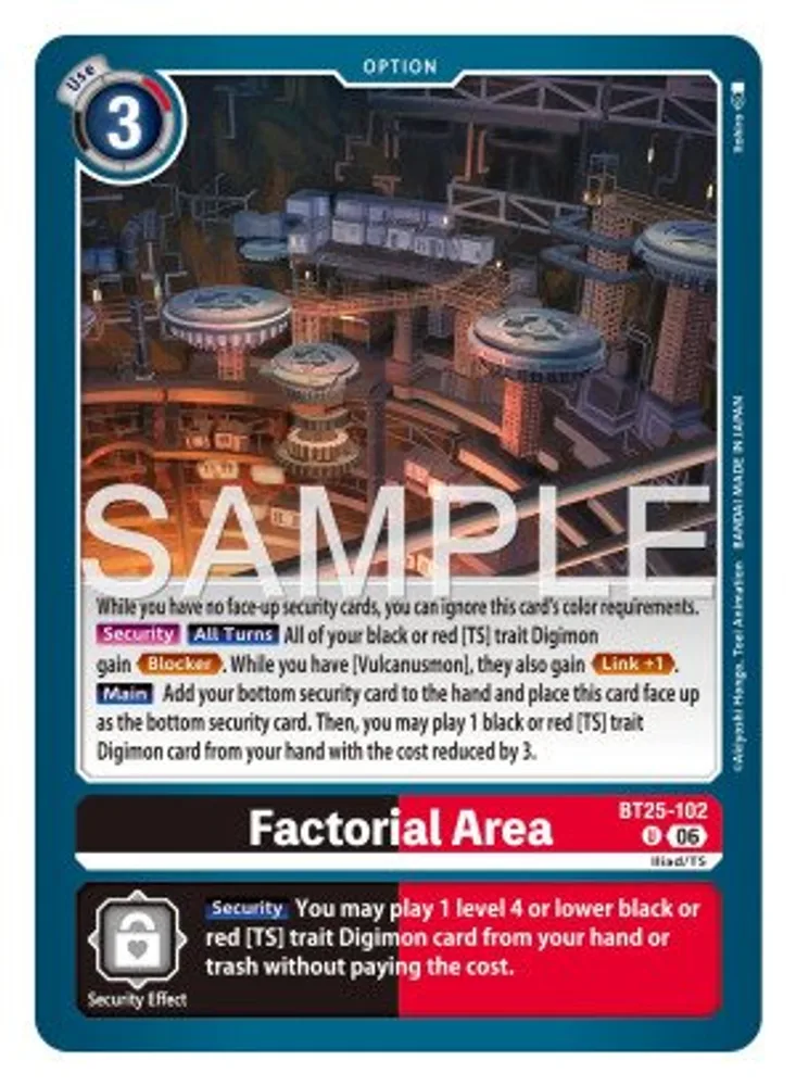 Factorial Area