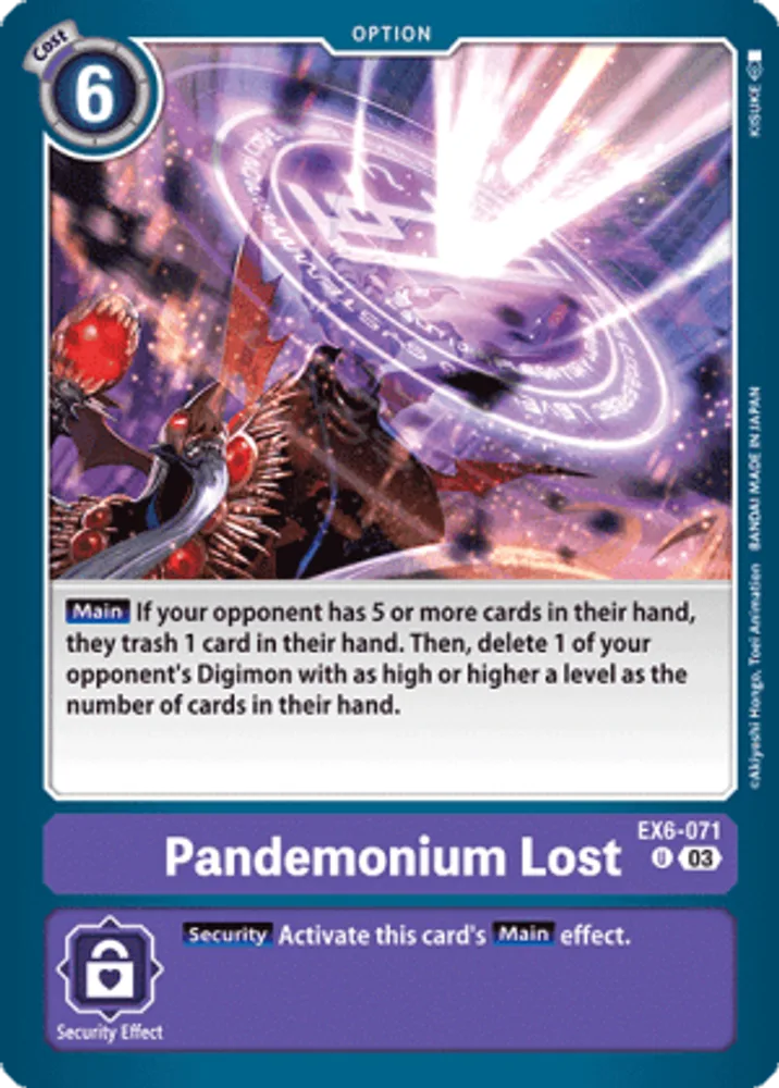 Pandemonium Lost