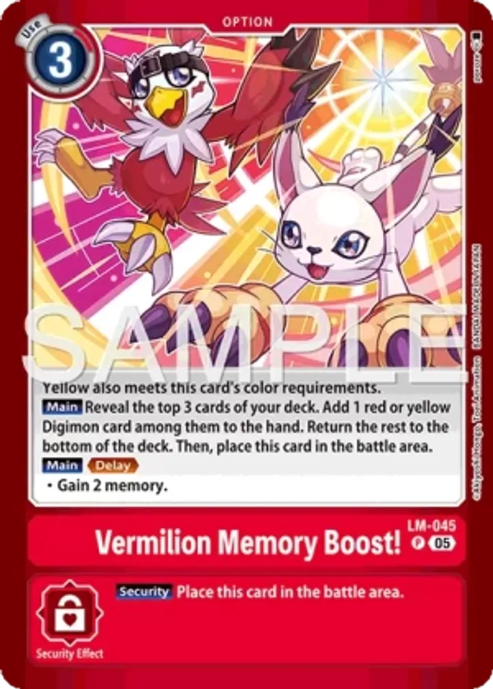 Vermilion Memory Boost!
