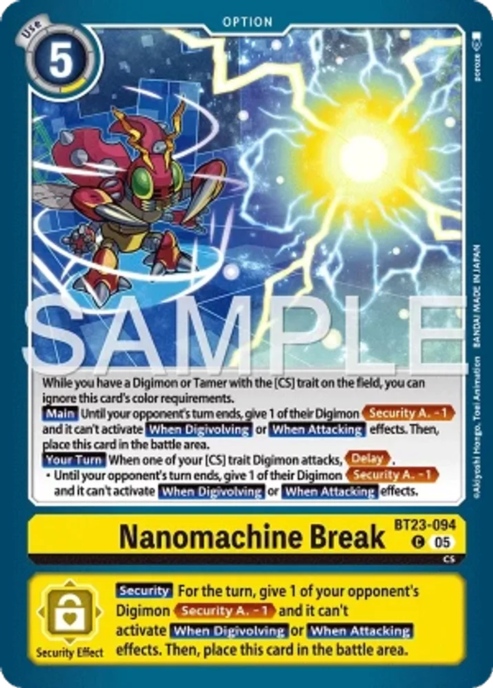 Nanomachine Break