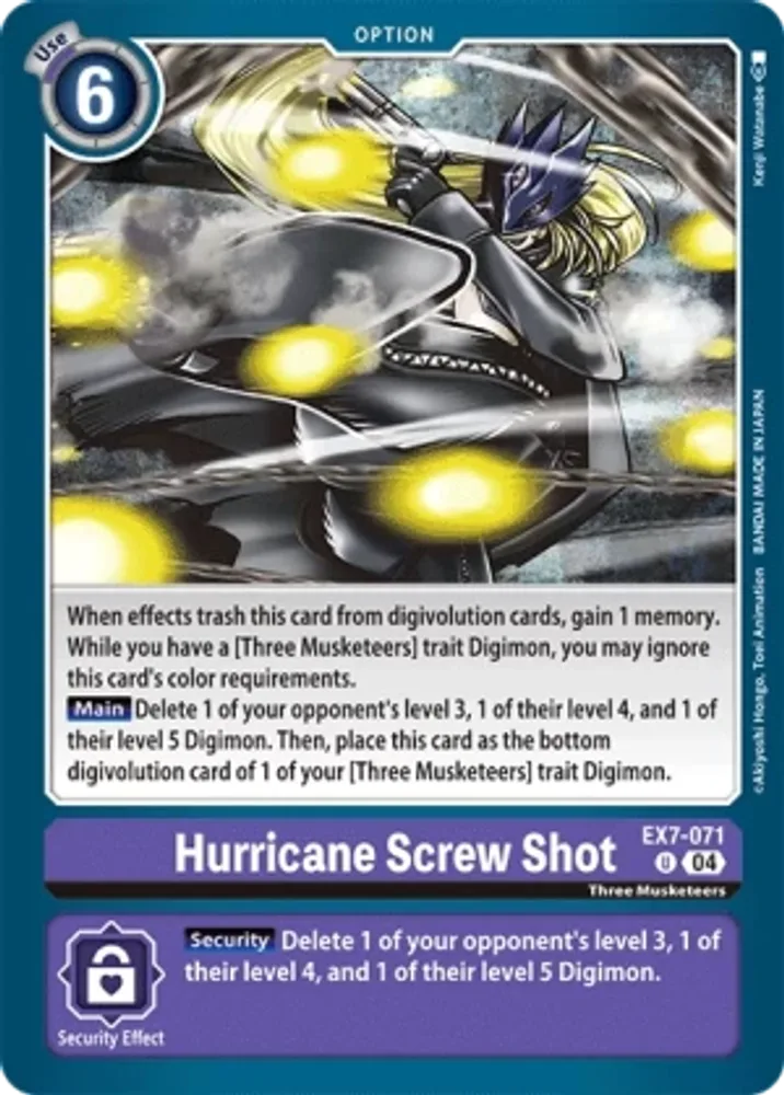 Hurricane Screw Shot