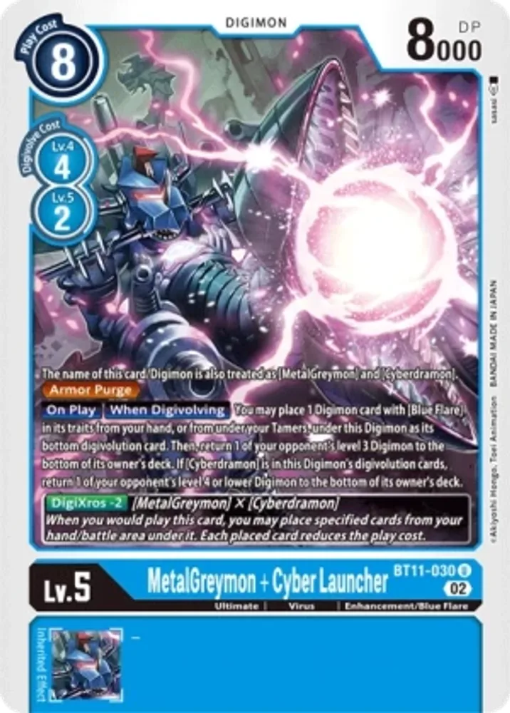 MetalGreymon + Cyber Launcher