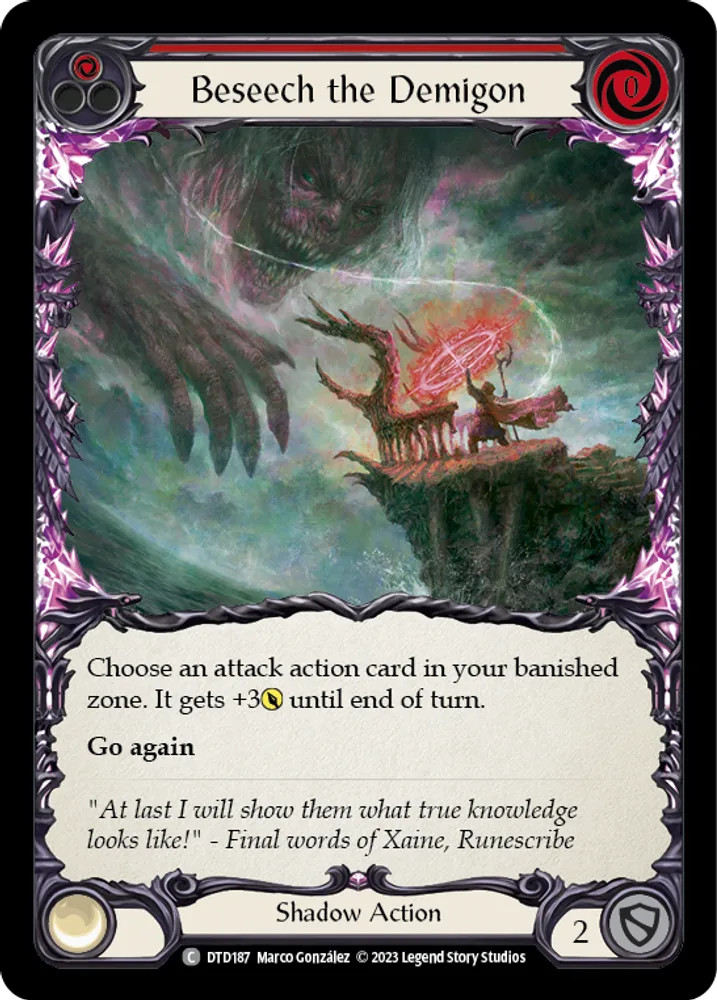 Beseech the Demigon