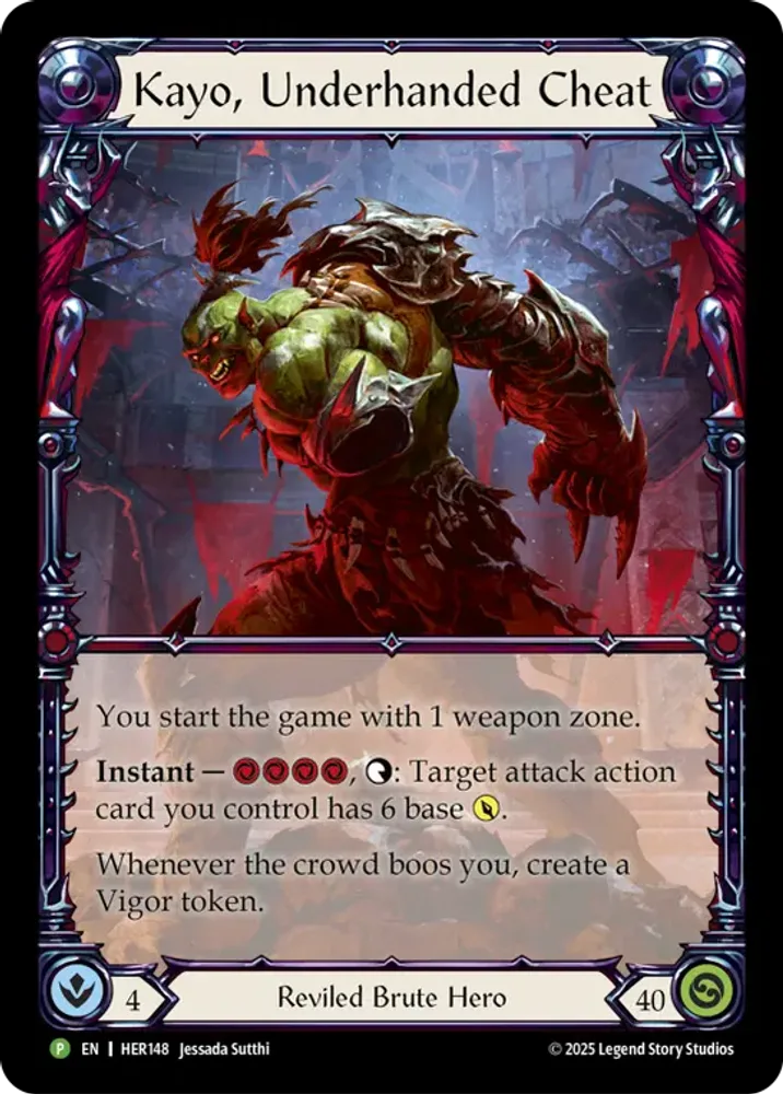 Kayo, Underhanded Cheat