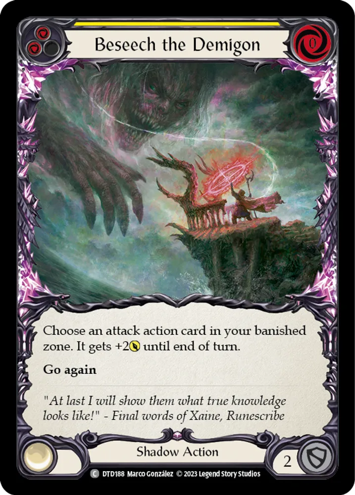 Beseech the Demigon