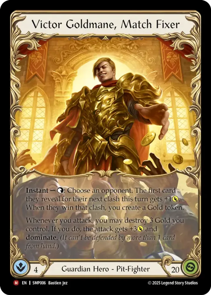 Victor Goldmane, Match Fixer