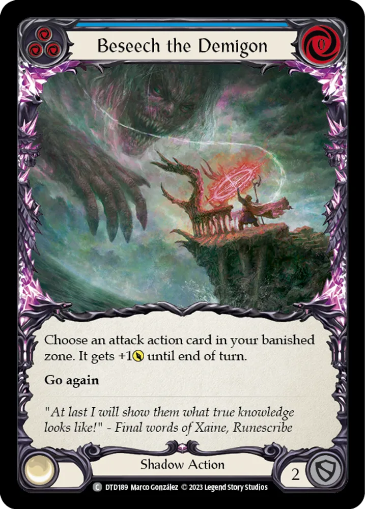 Beseech the Demigon