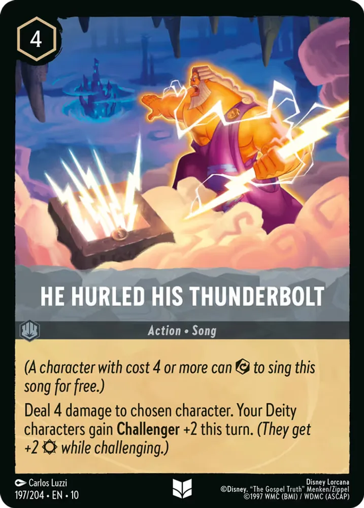 He Hurled His Thunderbolt