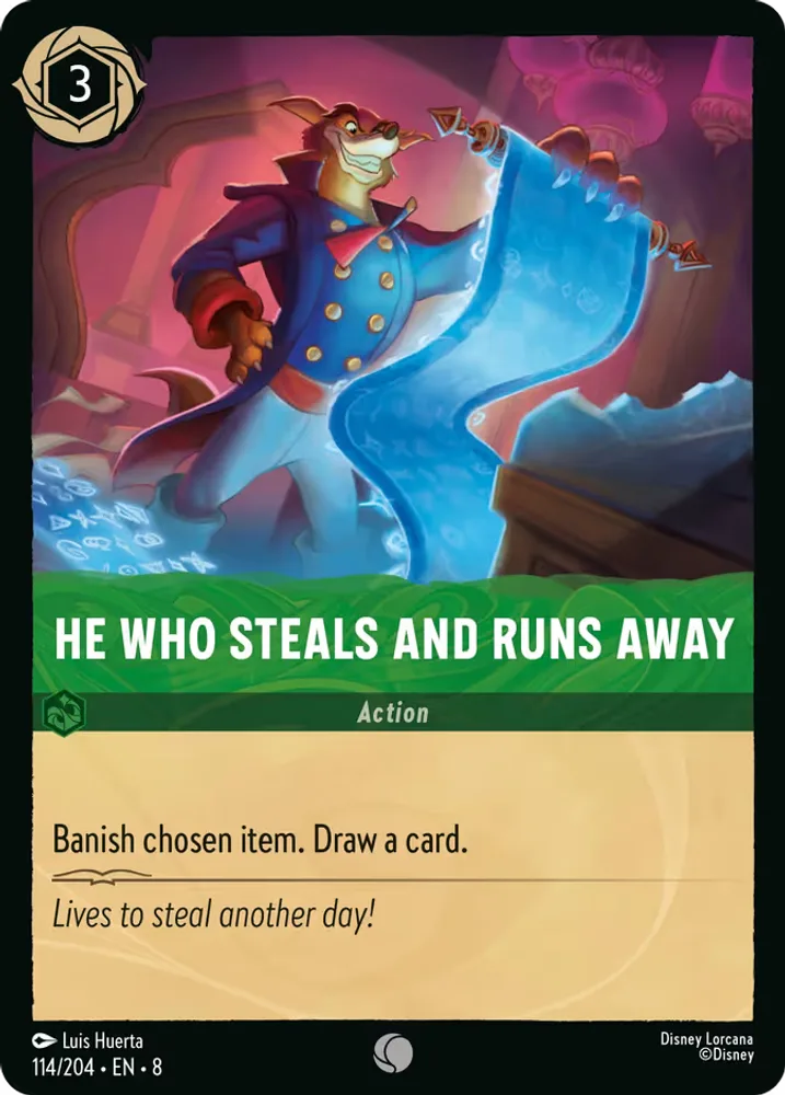 He Who Steals and Runs Away