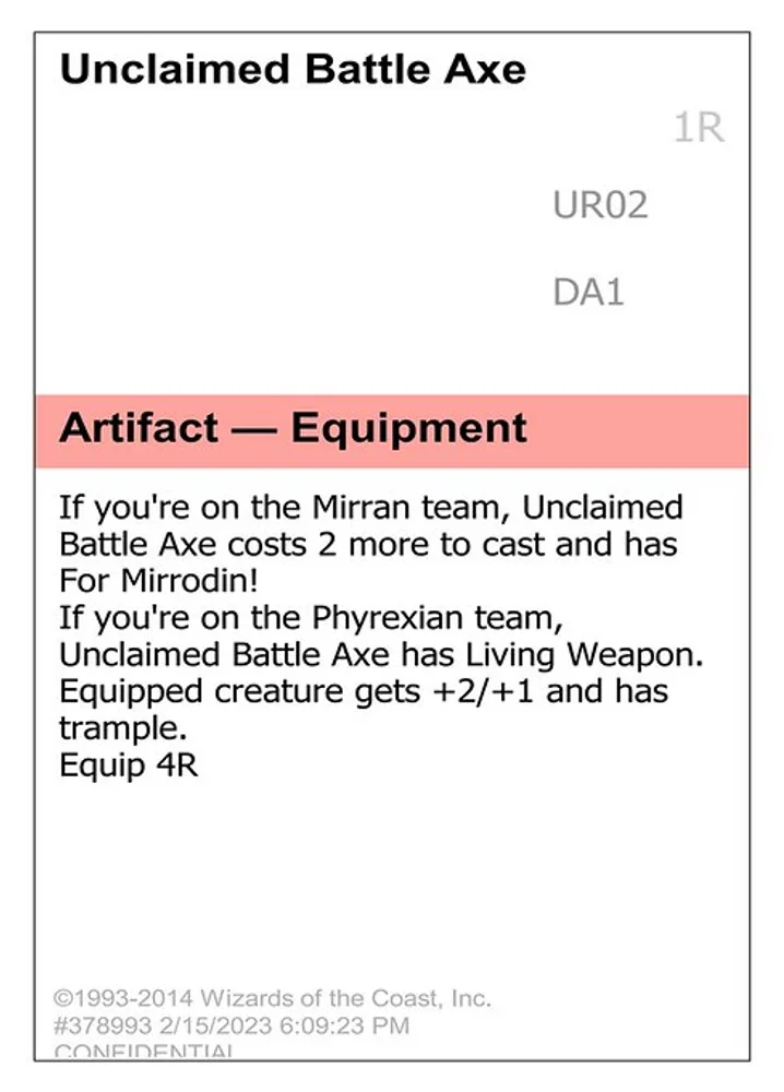 Unclaimed Battle Axe