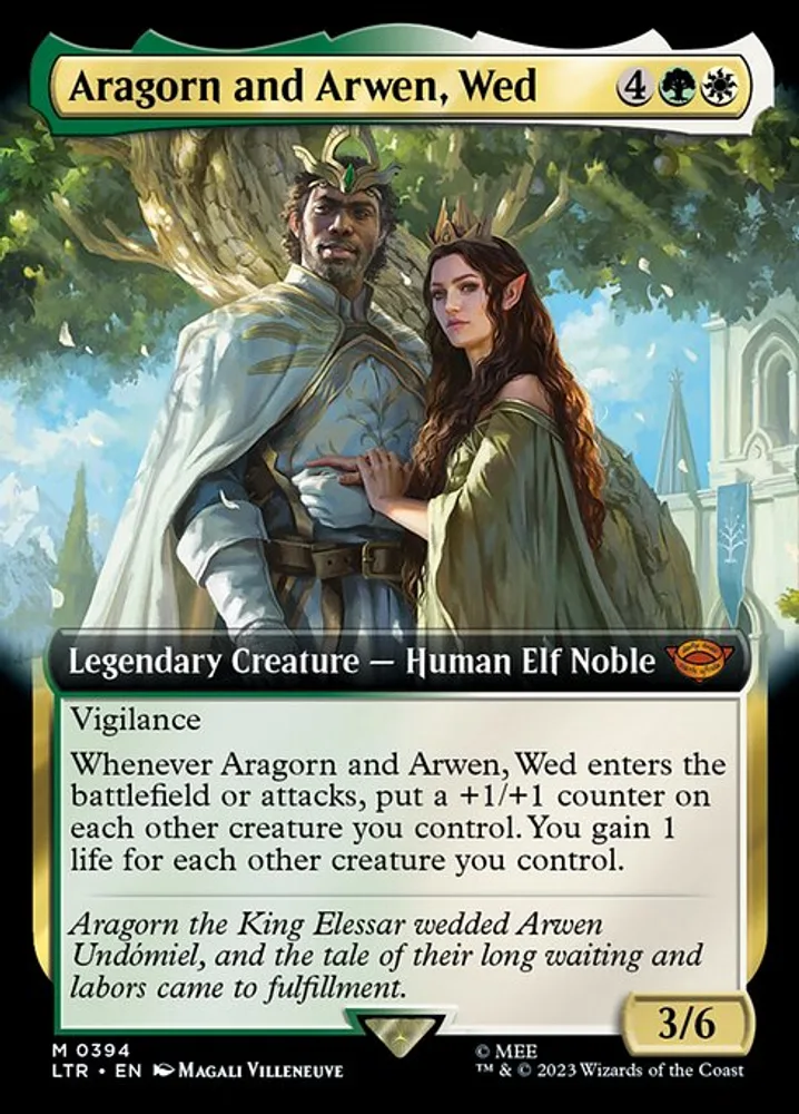 Aragorn and Arwen, Wed