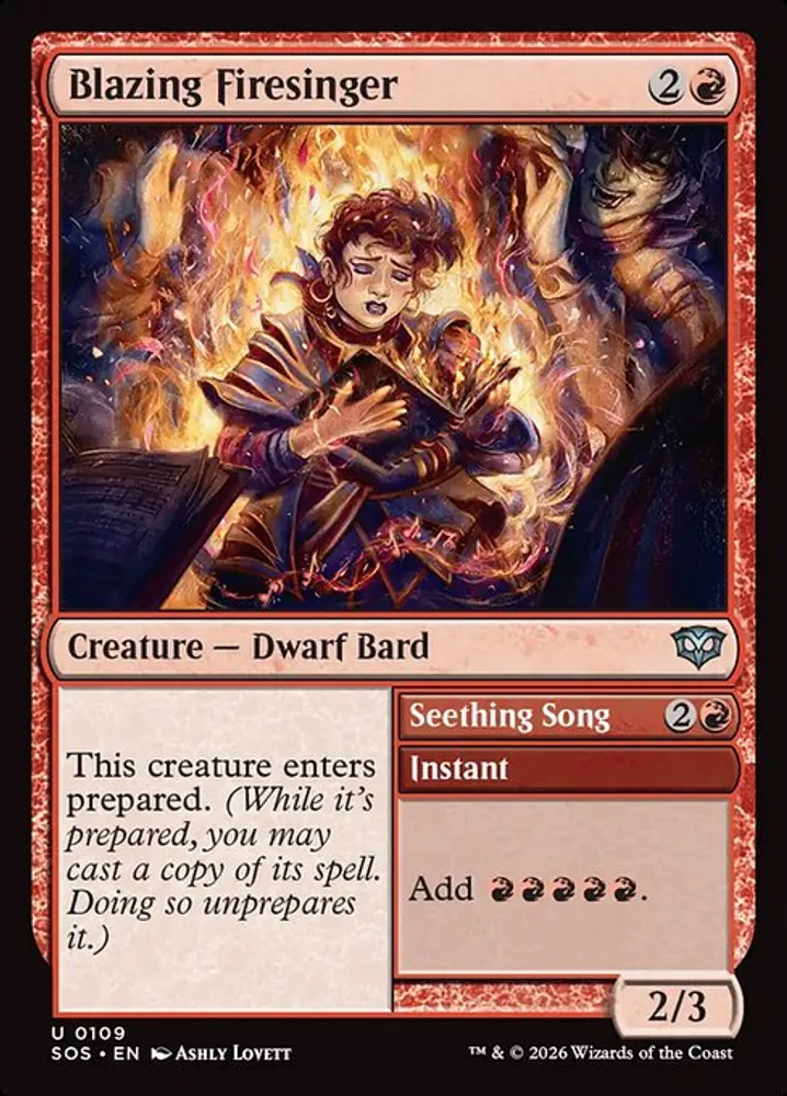 Blazing Firesinger // Seething Song