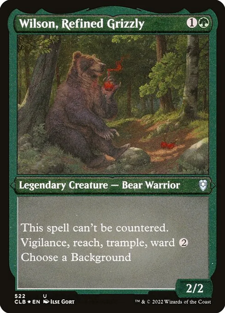 Wilson, Refined Grizzly