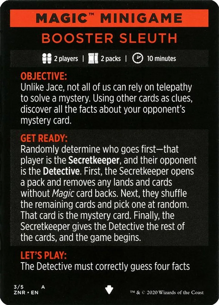 Booster Sleuth // Booster Sleuth (cont'd)
