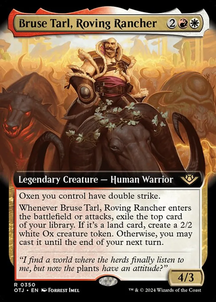 Bruse Tarl, Roving Rancher