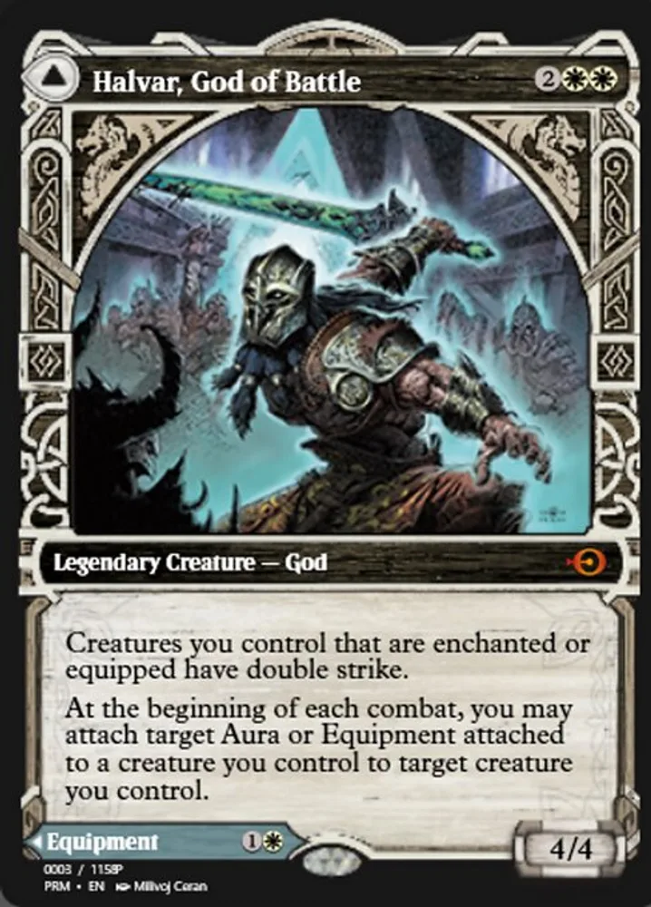 Halvar, God of Battle // Sword of the Realms