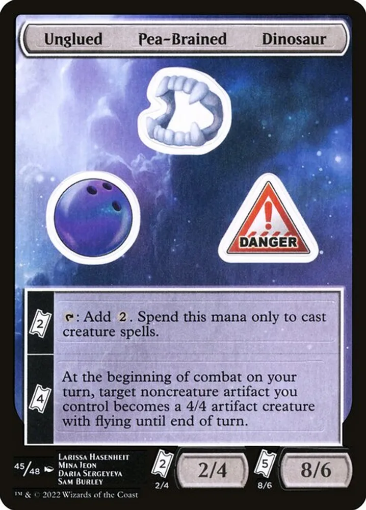 Unglued Pea-Brained Dinosaur