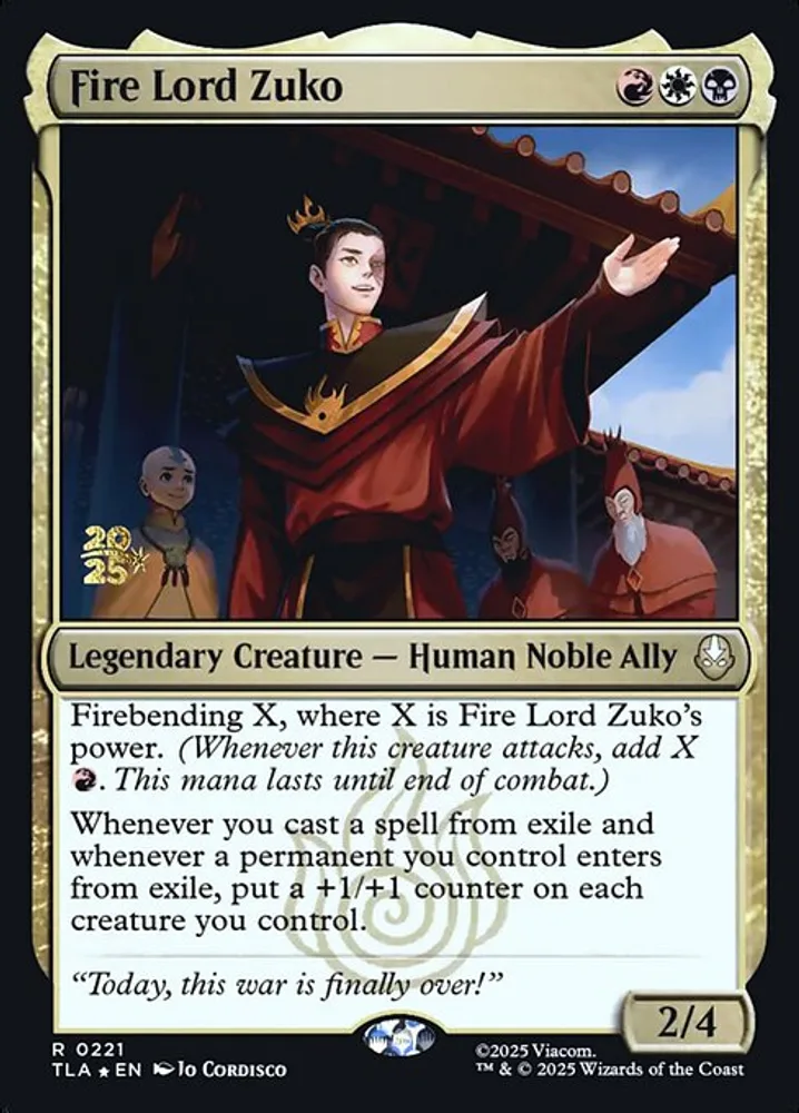 Fire Lord Zuko