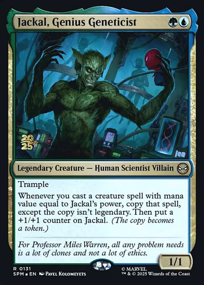 Jackal, Genius Geneticist