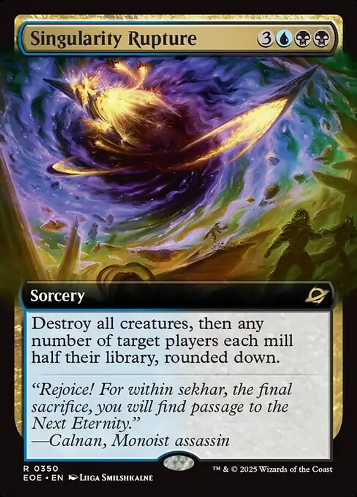 Singularity Rupture