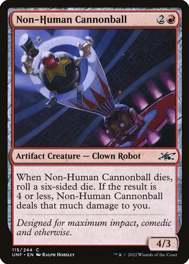 Non-Human Cannonball