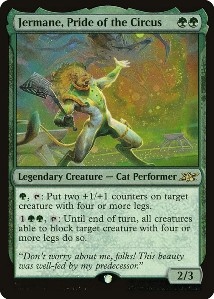 Jermane, Pride of the Circus