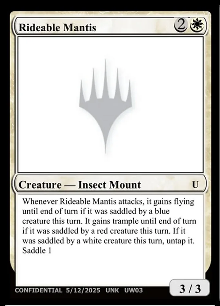 Rideable Mantis