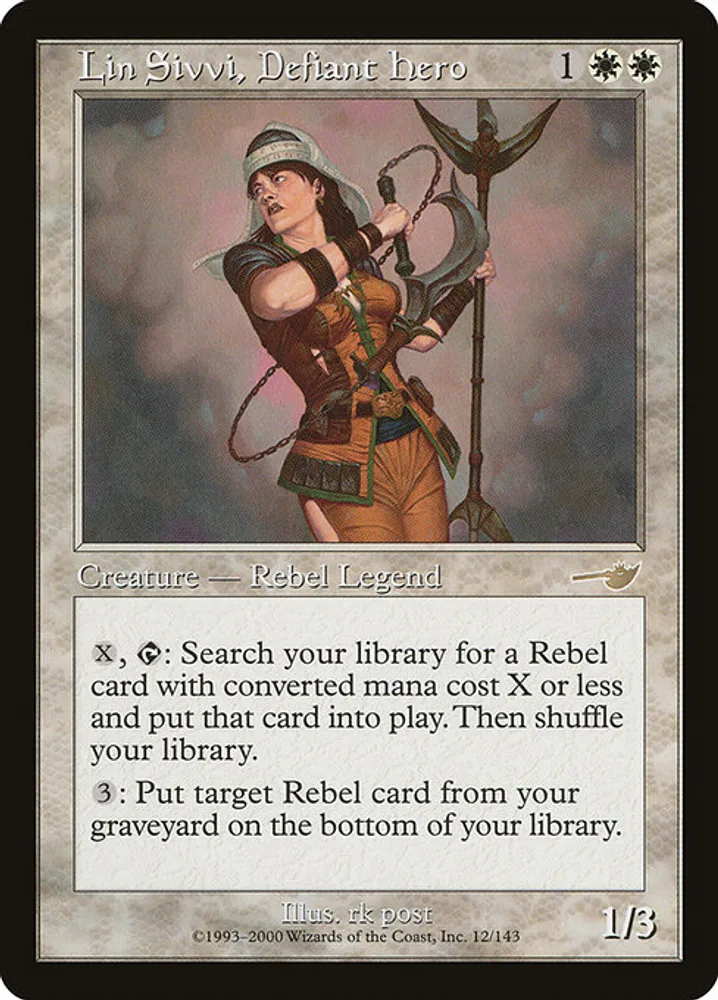 Lin Sivvi, Defiant Hero