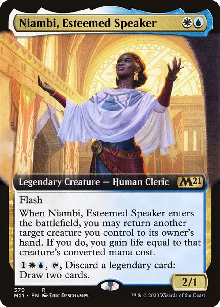Niambi, Esteemed Speaker