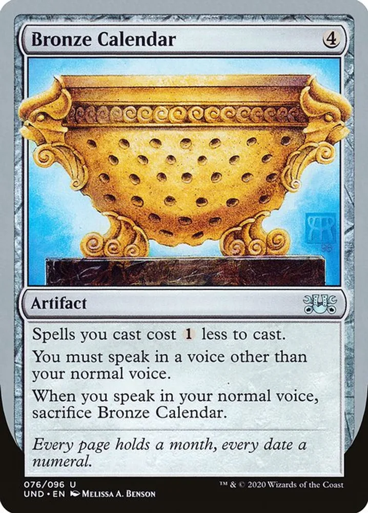 Bronze Calendar