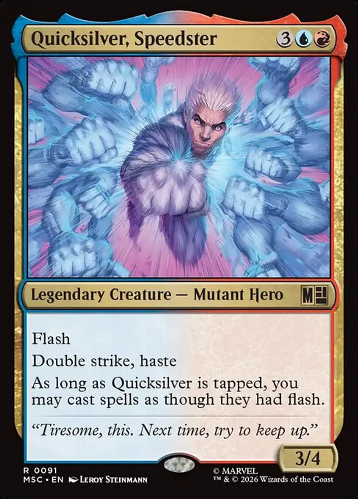 Quicksilver, Speedster