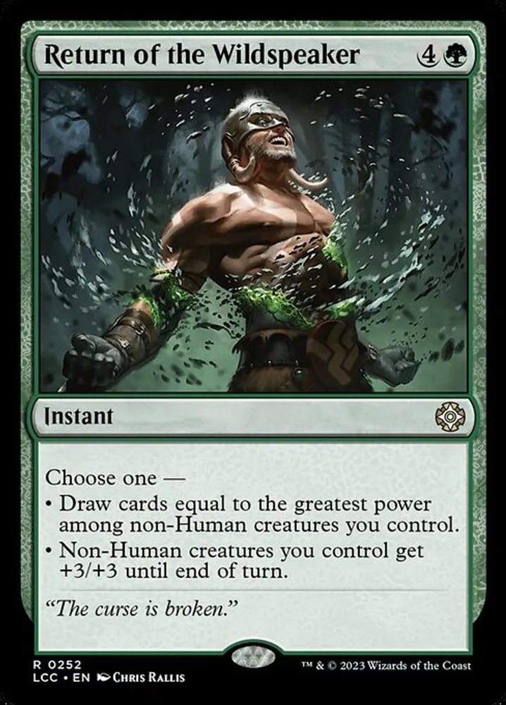 Return of the Wildspeaker