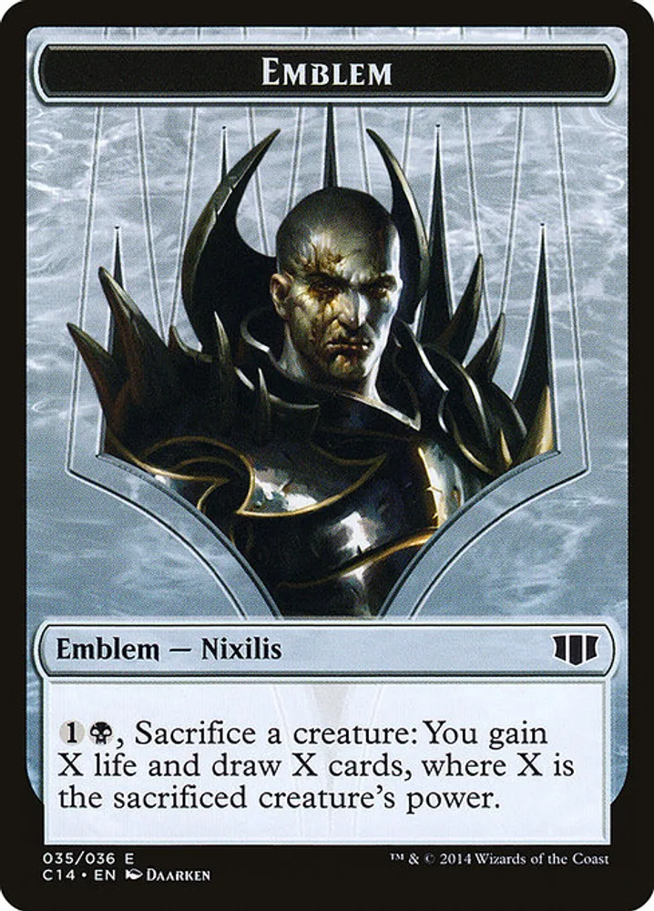 Ob Nixilis of the Black Oath Emblem