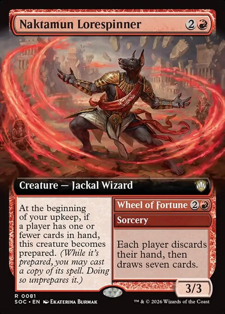 Naktamun Lorespinner // Wheel of Fortune