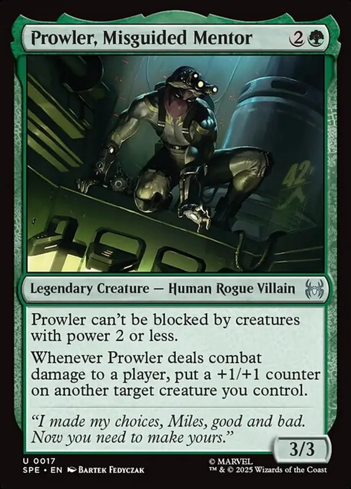 Prowler, Misguided Mentor
