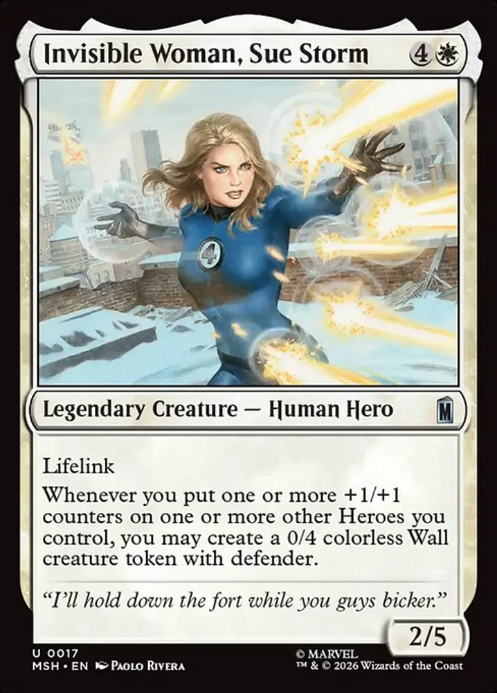 Invisible Woman, Sue Storm