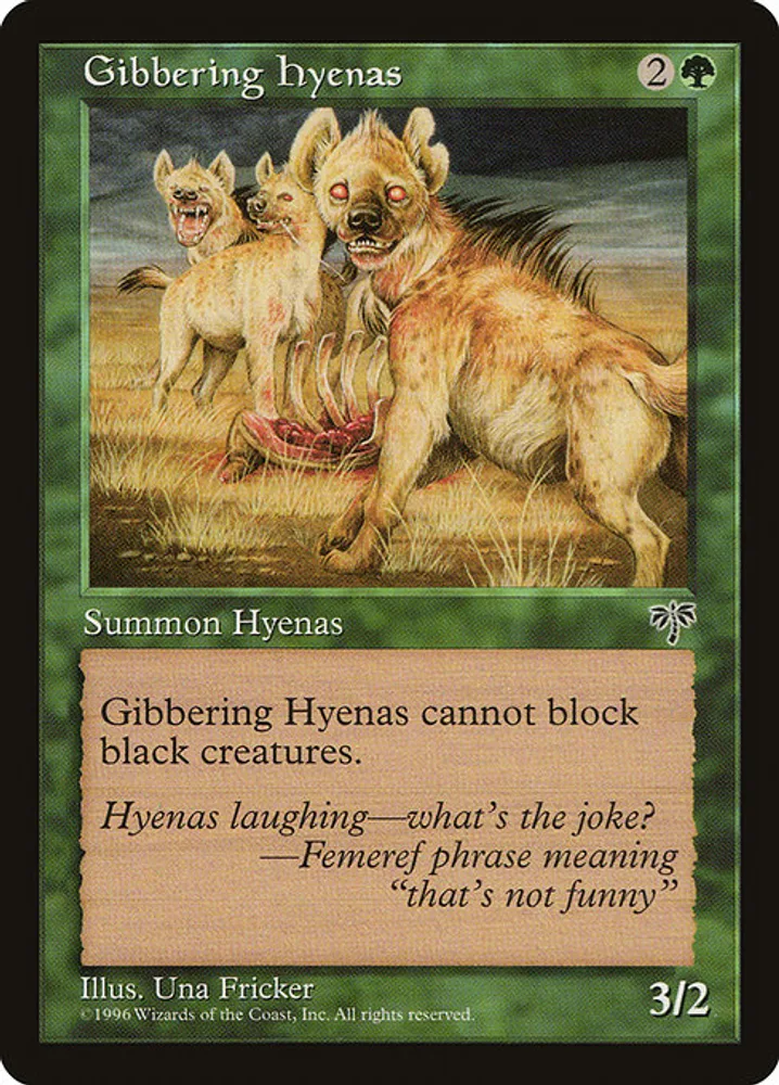 Gibbering Hyenas