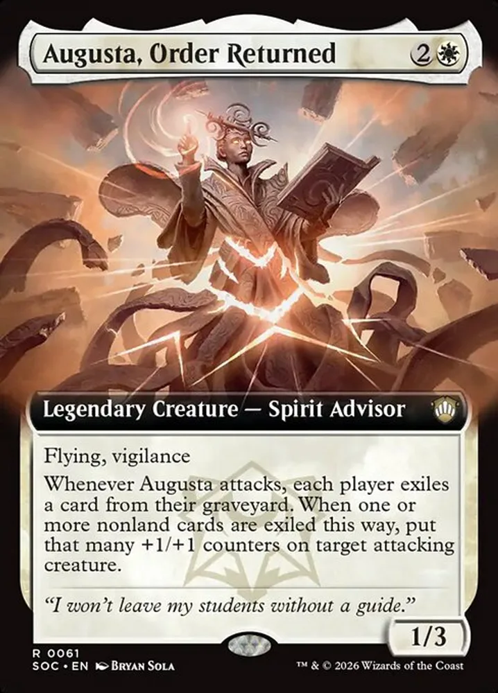 Augusta, Order Returned