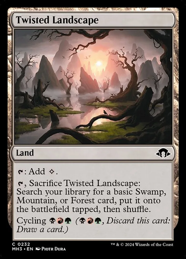 Twisted Landscape