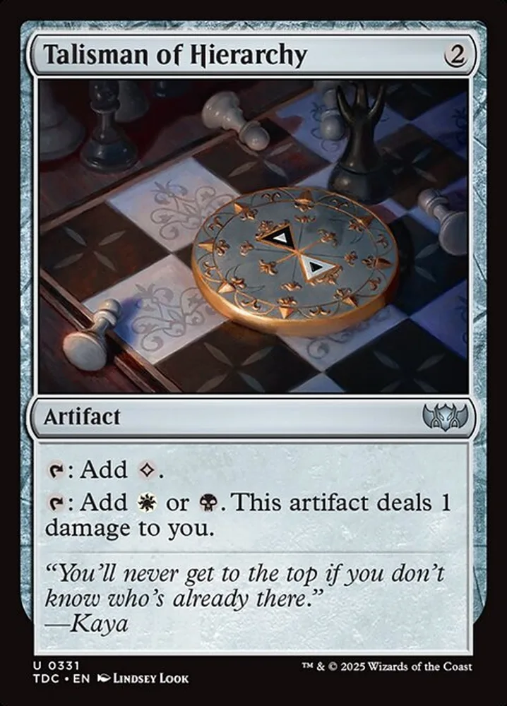 Talisman of Hierarchy